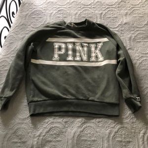 Green Victoria Secret PINK Sweatshirt